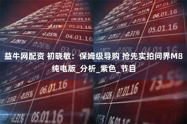 益牛网配资 初晓敏：保姆级导购 抢先实拍问界M8纯电版_分析_紫色_节目